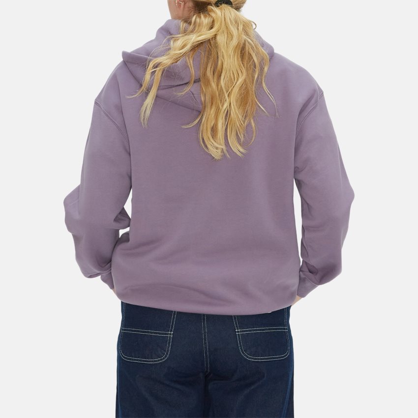 Carhartt WIP Women Sweatshirts W HOODED CARHARTT SWEATSHIRT I032695 GLASSY PURPLE